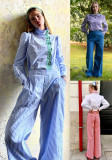 Autumn Printed Casual Women's Trousers