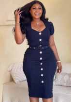 Square Neck Slim Waist Back Slit Bodycon Dress Square Neck Slim Waist Back Slit Bodycon Dress