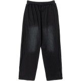 Men's American Street Fashion Washed Distressed Trousers Loose Casual Pants