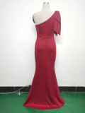 Beaded Lace Luxury Satin Evening Dress