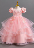 Flower Girl Evening Dress Beaded Wedding Dress Princess Dress Kids Dress