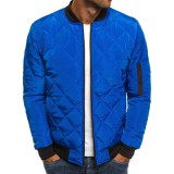 Diamond Stand Collar Short Men's Cotton-Padded Jacket
