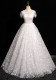 White Off Shoulder Tutu Wedding Gown Long Evening Dress（Processing time need 3-6 days）