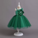 Children's Strap Wedding Dress Tutu  Princess Dress Children's Luxury Dress