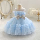 Baby Girl Evening Dress Puffy Wedding Dress Baby Princess Dress
