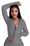 Women Elegant Hooded Top and PantTwo Piece Set