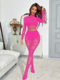 Women Long Sleeve Mesh Bodystocking Lingerie