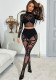 Women Long Sleeve Mesh Bodystocking Lingerie