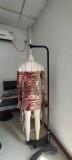 Women Sexy Off Shoulder Hollow Out Design Off Shoulder Leopard Print Long Sleeve Dress