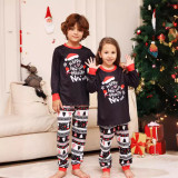 Letter Cartoon Snowflake Christmas Parent-Child Wear Printed Home Clothes Pajamas