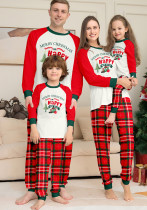 Merry Christmas Letter Christmas Tree Gift Printing Parent-Child Outfit