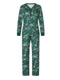 Parent-Child Outfit Spring And Autumn Mother And Child Christmas Pajamas