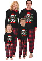 Parent-Child Outfit Whole Family Autumn And Winter Cotton Christmas Parent-Child Home Clothes Pajamas Set