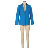 Spring And Autumn LooseOffice Career Solid Color Women's Blazer