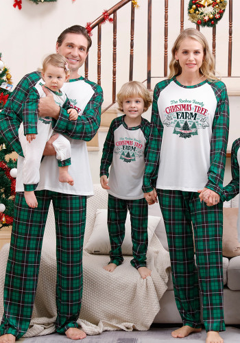 Christmas Parent-Child Long Sleeves Pajamas Set Printed Home Clothes