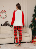 Merry Christmas Letter Christmas Tree Gift Printing Parent-Child Outfit