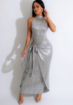 Fashionable Women's African Chic Sleeveless Party Dress