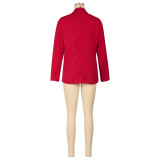 Spring And Autumn LooseOffice Career Solid Color Women's Blazer