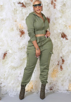 Autumn And Winter Women's Casual Hoodies Pants Two-Piece Set