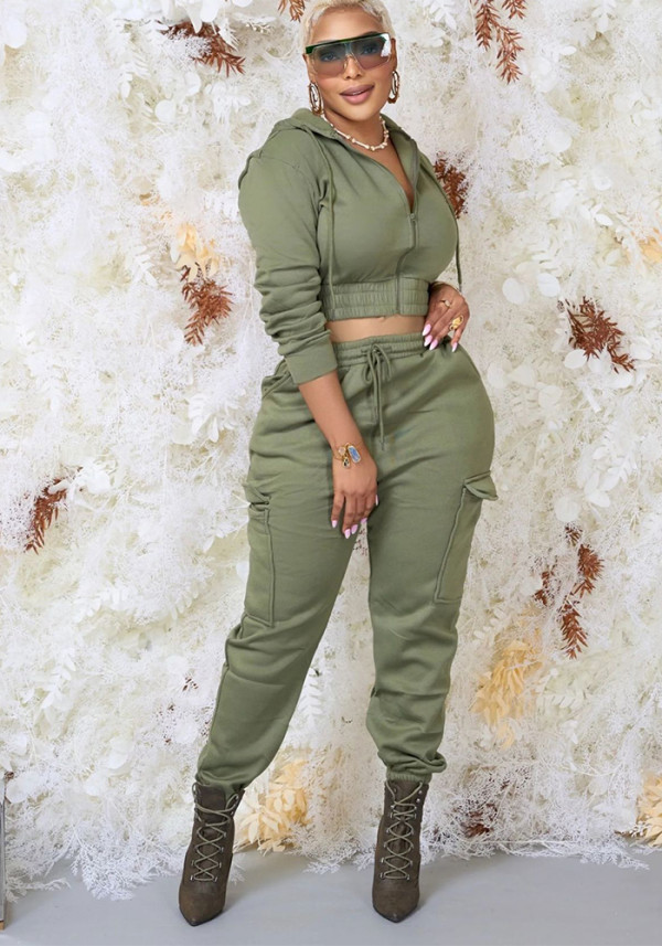 Autumn And Winter Women's Casual Hoodies Pants Two-Piece Set