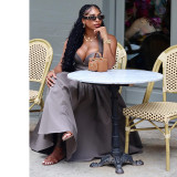 Women's Autumn Sleeveless Halter Neck Slim Fit Dress