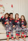 Letter Cartoon Snowflake Christmas Parent-Child Wear Printed Home Clothes Pajamas