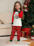 Merry Christmas Letter Christmas Tree Gift Printing Parent-Child Outfit