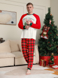 Merry Christmas Letter Christmas Tree Gift Printing Parent-Child Outfit