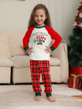 Merry Christmas Letter Christmas Tree Gift Printing Parent-Child Outfit