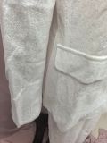 Women's Long Sleeve V-Neck Sequined Blazer Pants Two-Piece Set