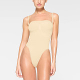 Women summer Solid sleeveless sexy suspender sports Bodysuit