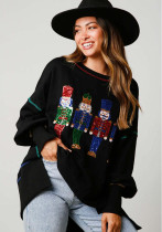 Christmas Women Sequin Long Sleeve Top