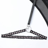 Women's Heart Print Jacquard Lace Bow Bodysuit Strap Sexy Lingerie