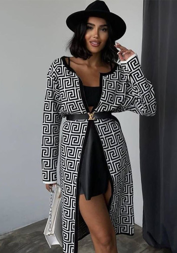 Women's Fashion Casual Long Knitting Shirt Loose Cardigan Sweater Jacket