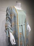 Jalabiya Muslim Dress Women's Robe Two-Piece Suit Saudi Arabia Dubai