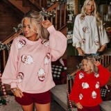 Christmas Women Fall and Winter Sequin Casual Top