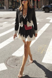 Autumn Winter Fashion Suits Loose Casual Dress Blazer Women's Two-Piece Set