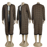 Women's Fashion Casual Long Knitting Shirt Loose Cardigan Sweater Jacket