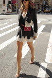 Autumn Winter Fashion Suits Loose Casual Dress Blazer Women's Two-Piece Set