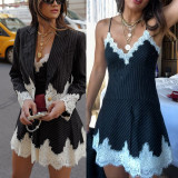 Autumn Winter Fashion Suits Loose Casual Dress Blazer Women's Two-Piece Set