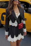 Autumn Winter Fashion Suits Loose Casual Dress Blazer Women's Two-Piece Set