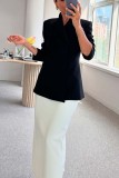 Autumn Winter Long Sleeves Casual Loose Fashion One-Button Coat For Women