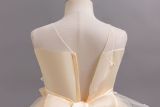 Girl beaded bow princess dress