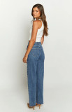 Women's Clothing Beaded Straight Denim Trousers