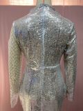 Cutout Off Shoulder Dress Round Neck Slim Chic Sequin Dress Women