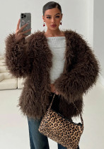 Fashion Faux Fur Coat Women's Jacket