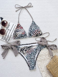 Leopard Printed Bikini Women Two Pieces Swimsuit