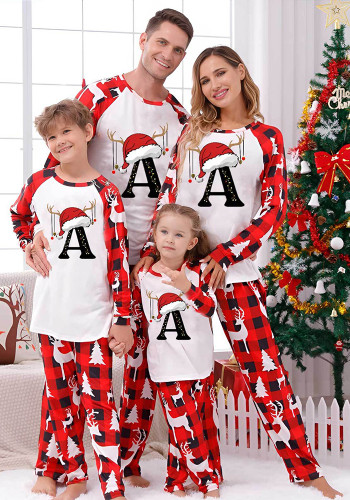 Christmas Family Wear home clothes print long-sleeved Pajama Set