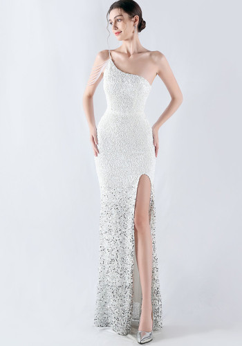 Plus Size Women Sequin Formal Party Maxi Evening Dress