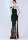 Plus Size Women Sequin Formal Party Maxi Evening Dress